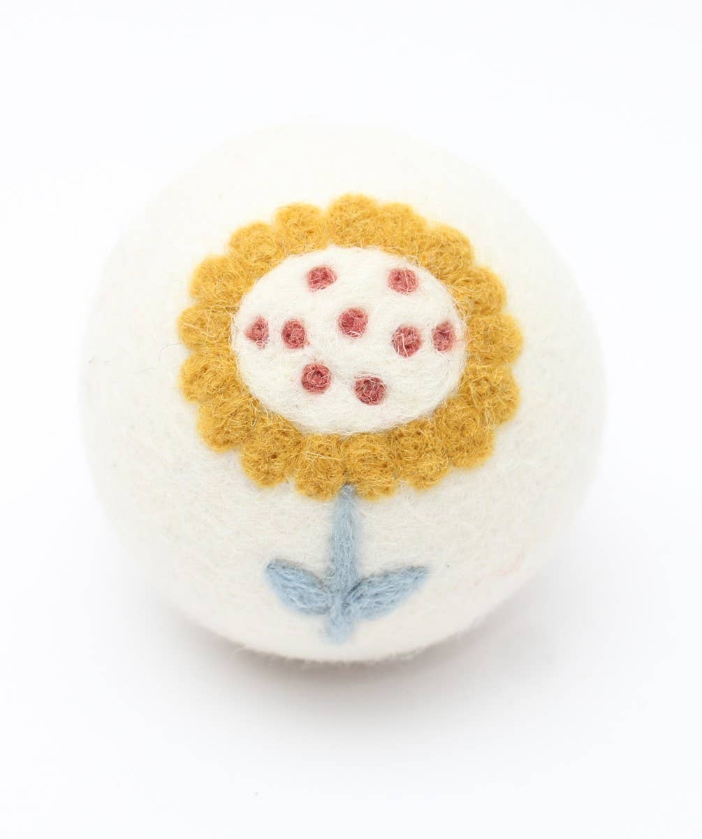 Sunflower Flower Wool Dryer Ball