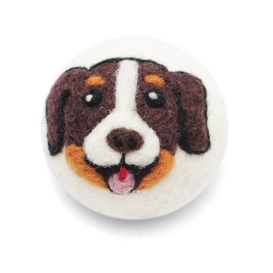 Dark Brown Dog Dryer Ball