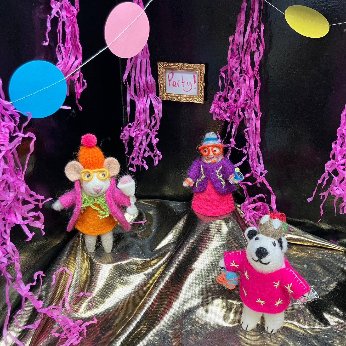 Margie the Merry Mouse Felt Ornament