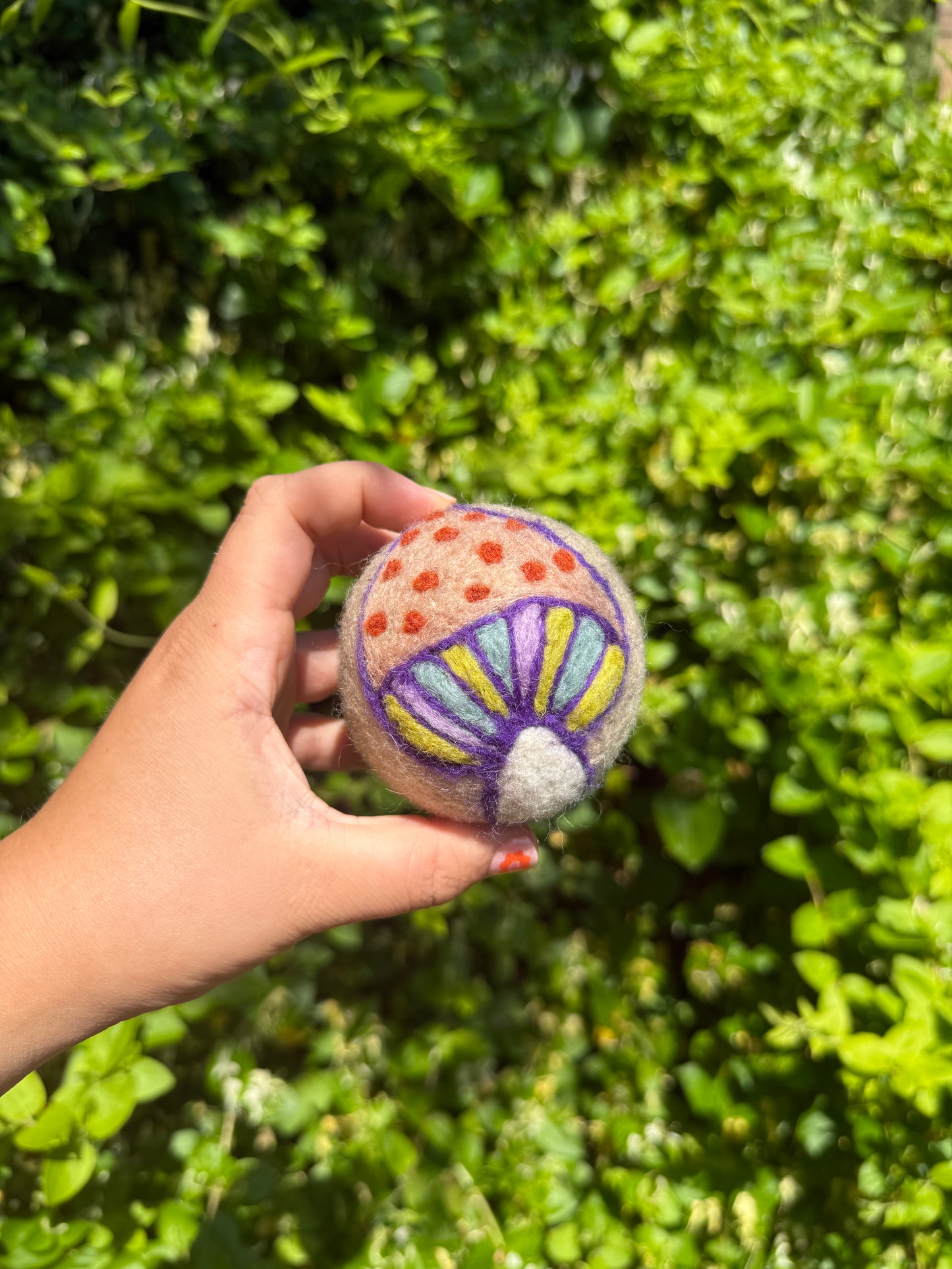 Colorful Mushroom Wool Dryer Ball