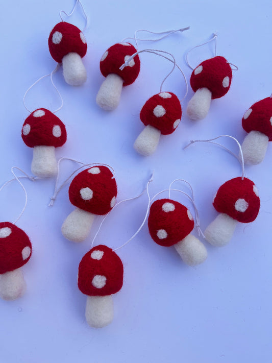 Red Mushroom Ornament