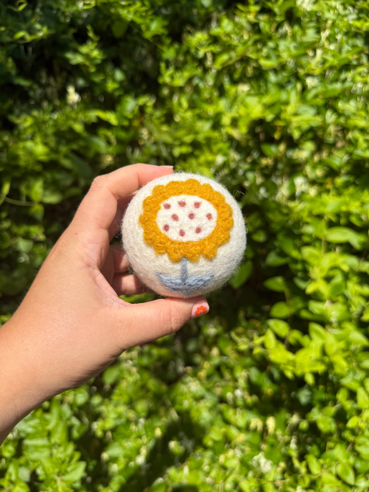 Sunflower Flower Wool Dryer Ball