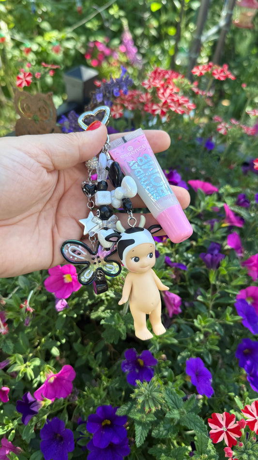 ANIMAL Series Authentic Sonny Angel Lip Gloss Keychain