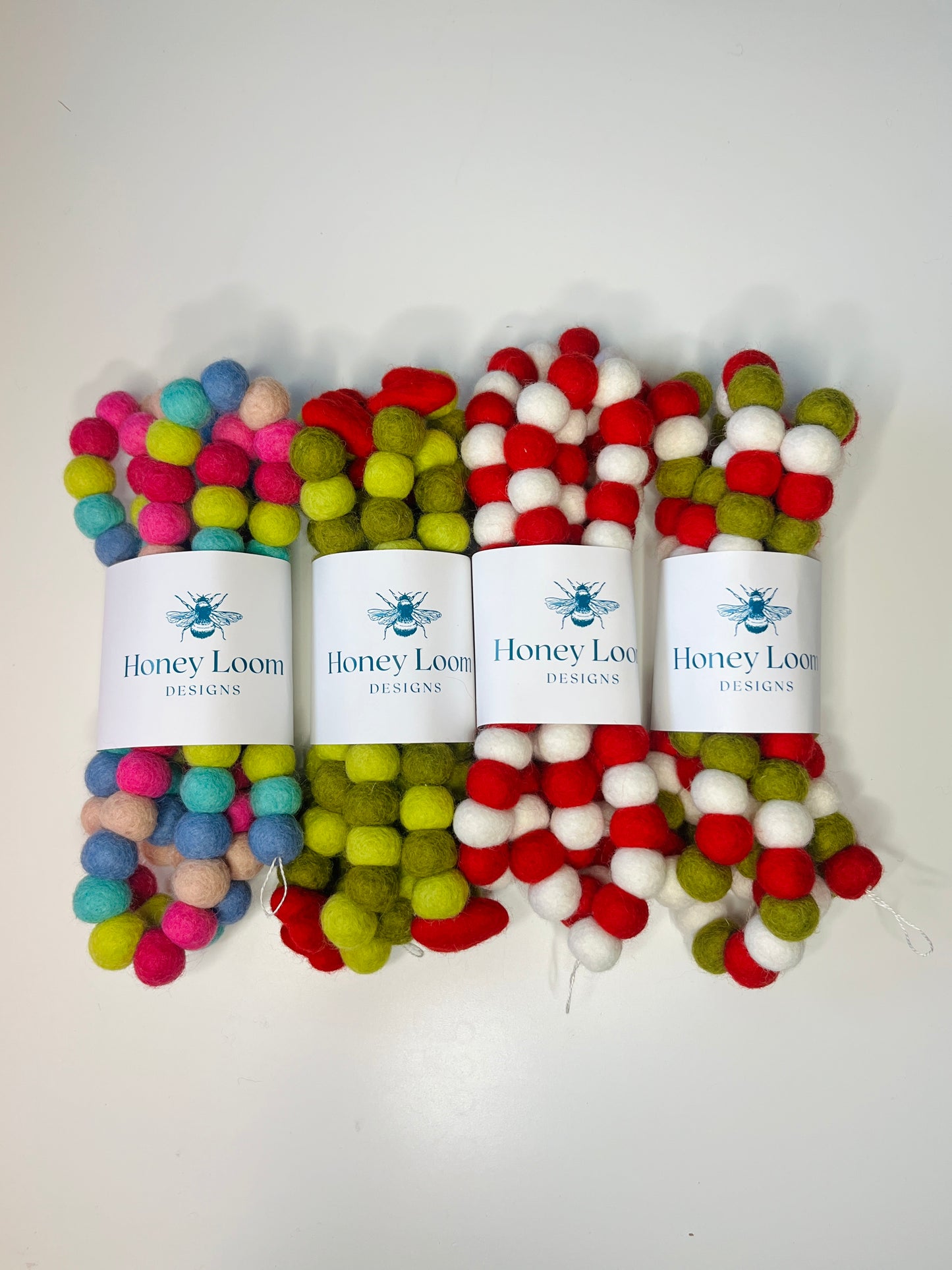 Winter Rainbow Felt Garland