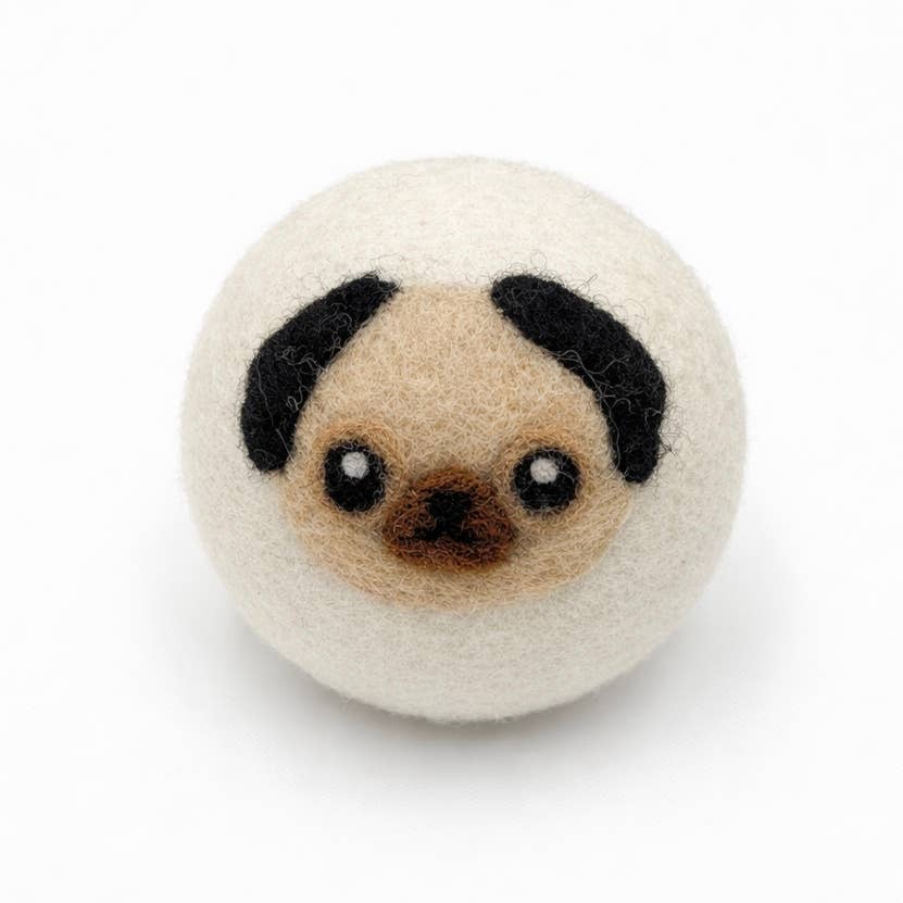 Pug Wool Dryer Ball