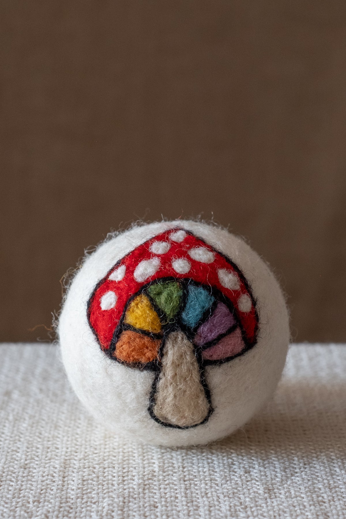 Rainbow Mushroom Dryer Ball