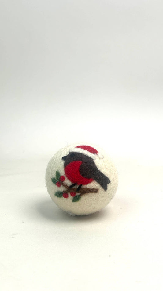 Holiday Bird Dryer Ball