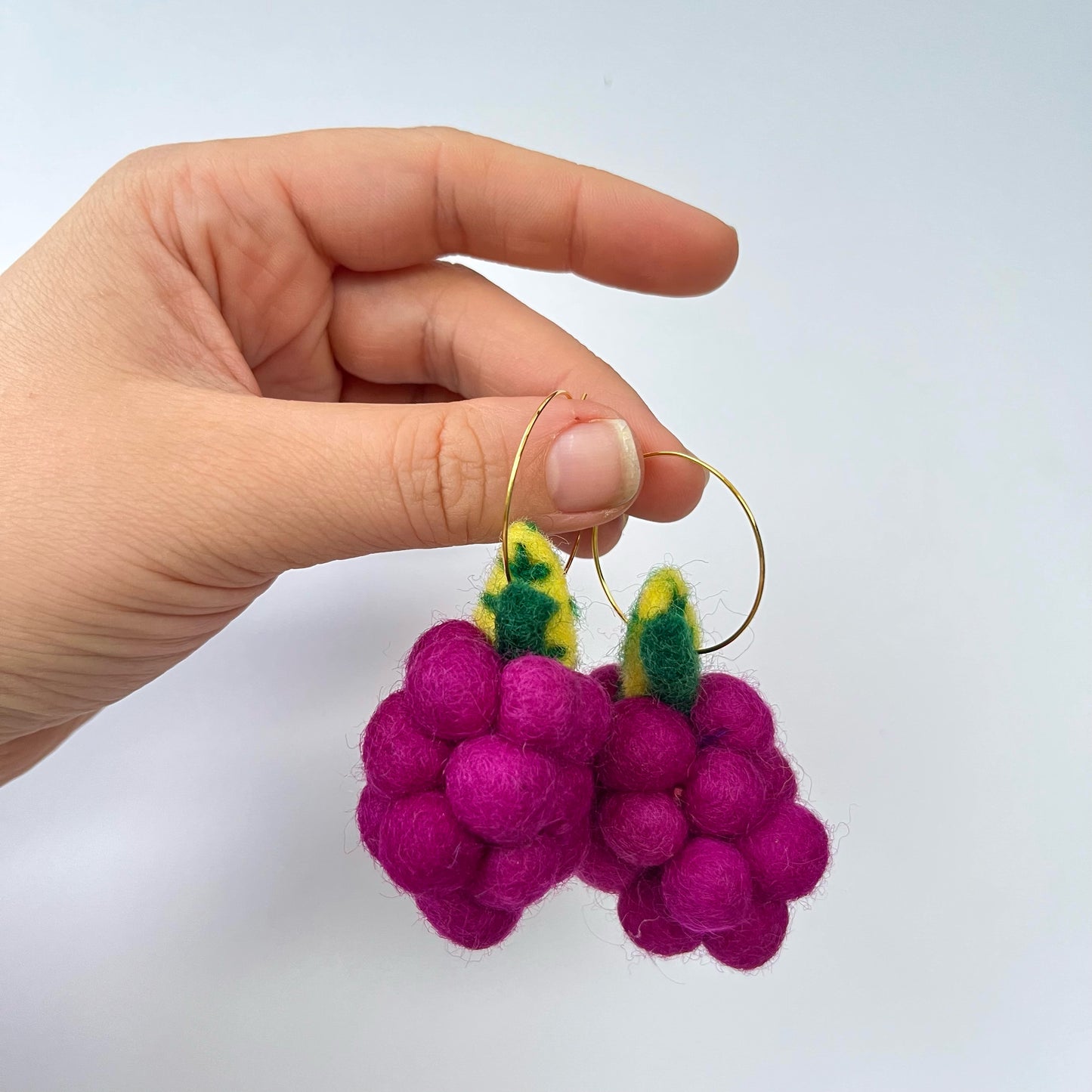 Purple Grape Earrings