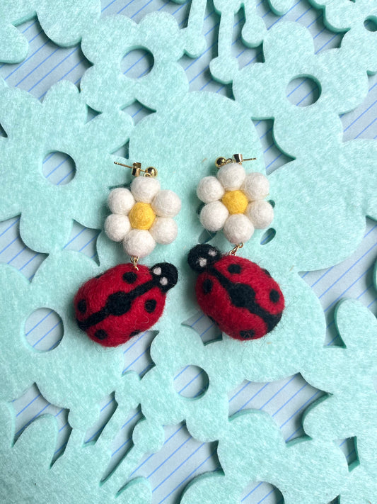 Lovely Ladybug Earrings