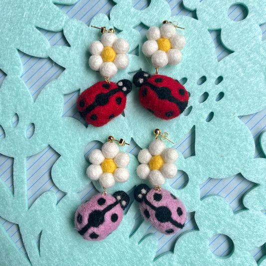 Lovely Ladybug Earrings