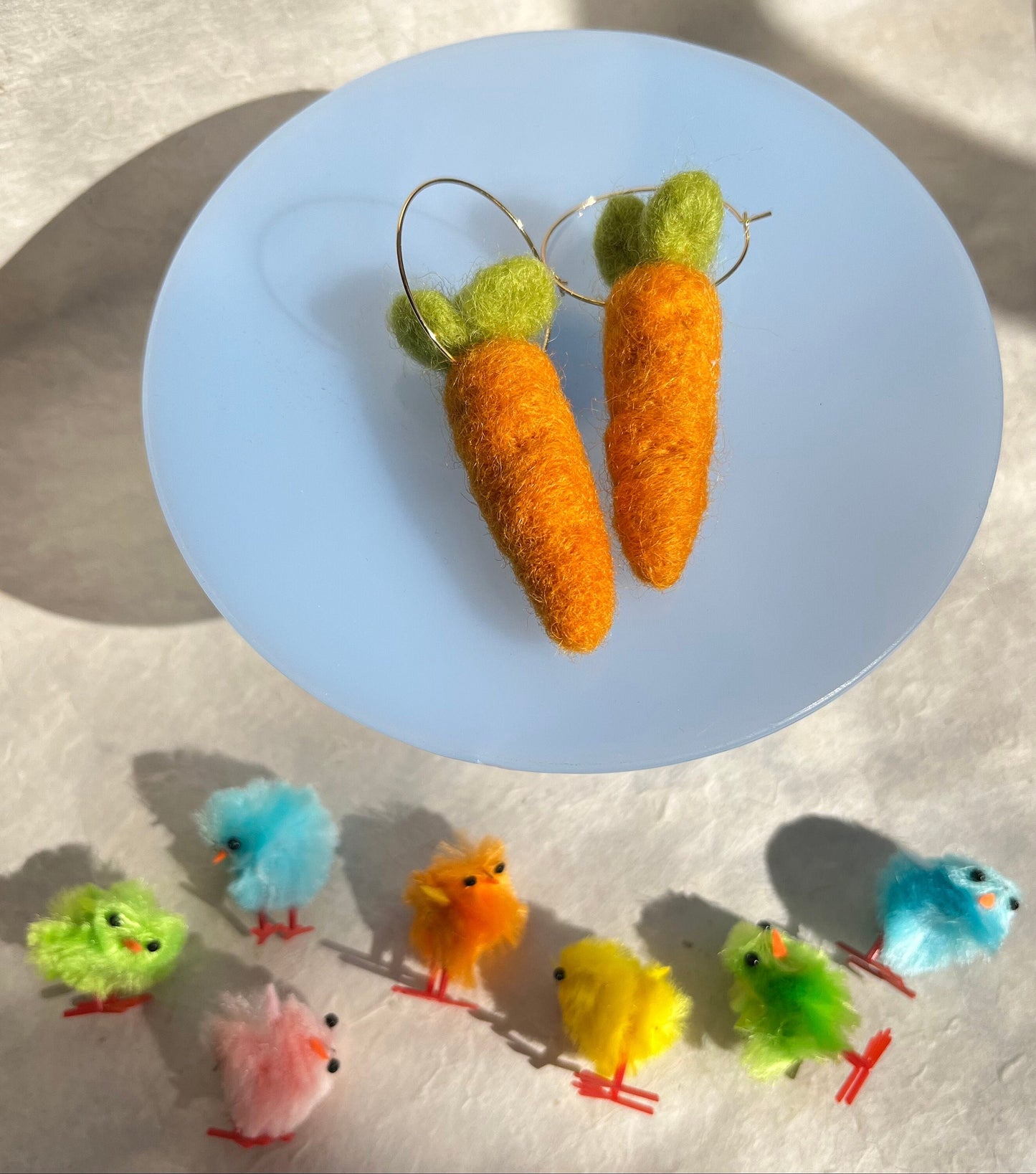 Organic Carrot Earring