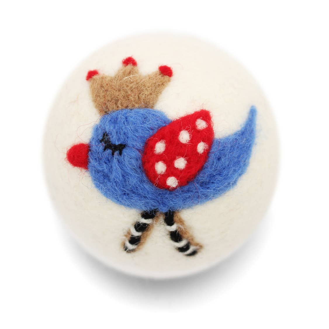 Queen Blue Bird Wool Dryer Ball