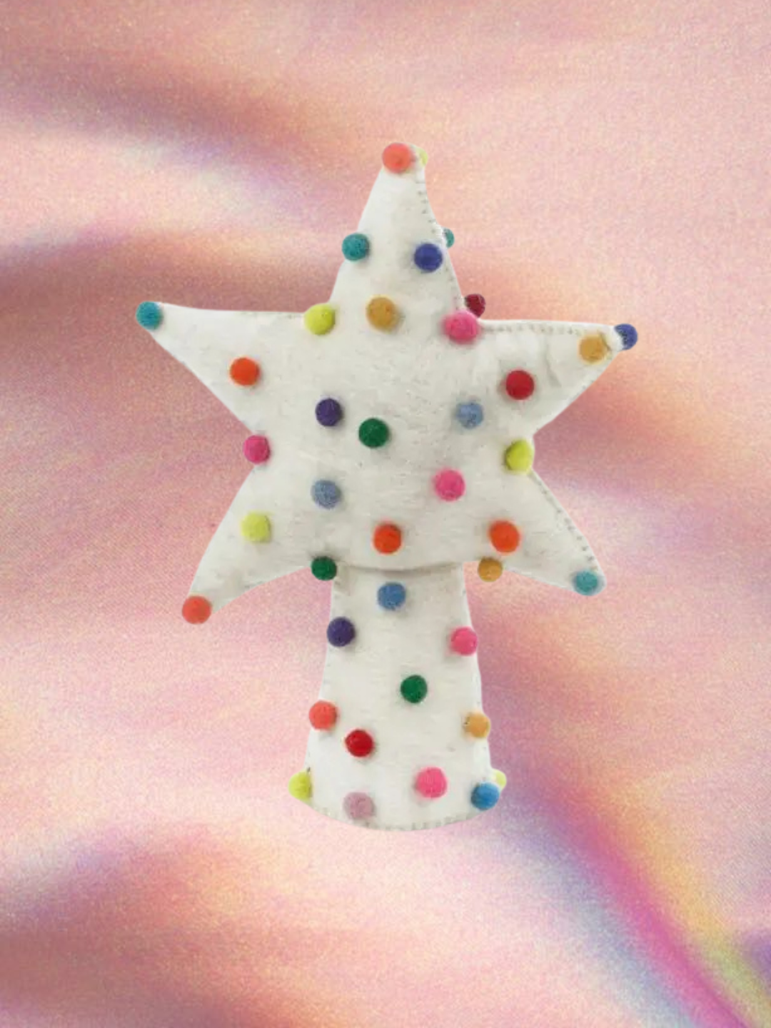 Pompom Star Christmas Tree Topper