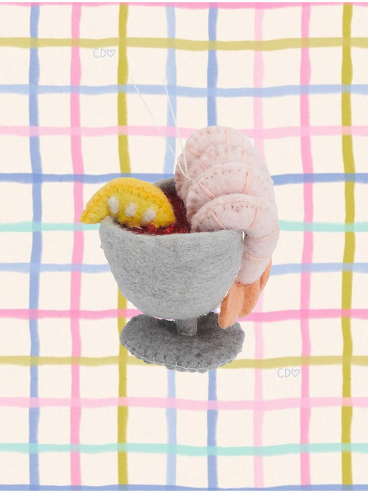 Shrimp Cocktail Ornament