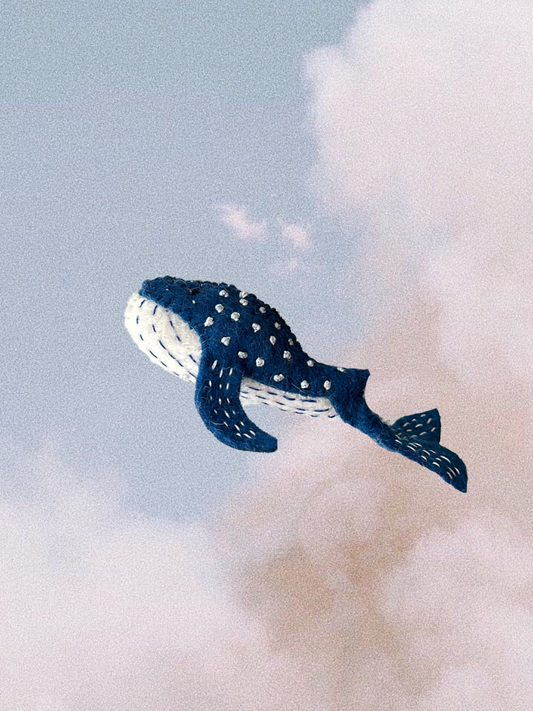Blue Whale Ornament