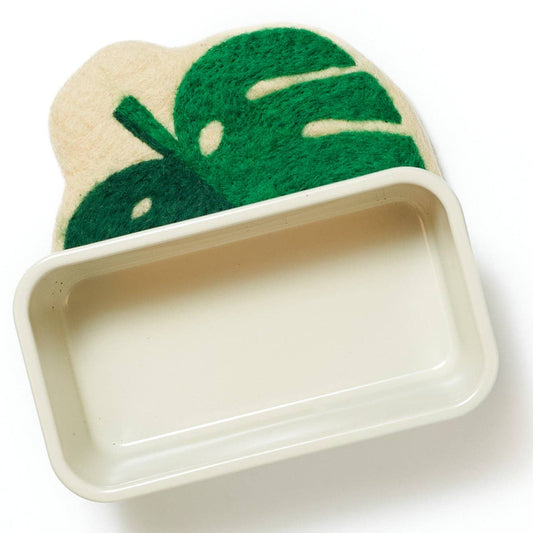 Monstera Leaf Wool Trivet