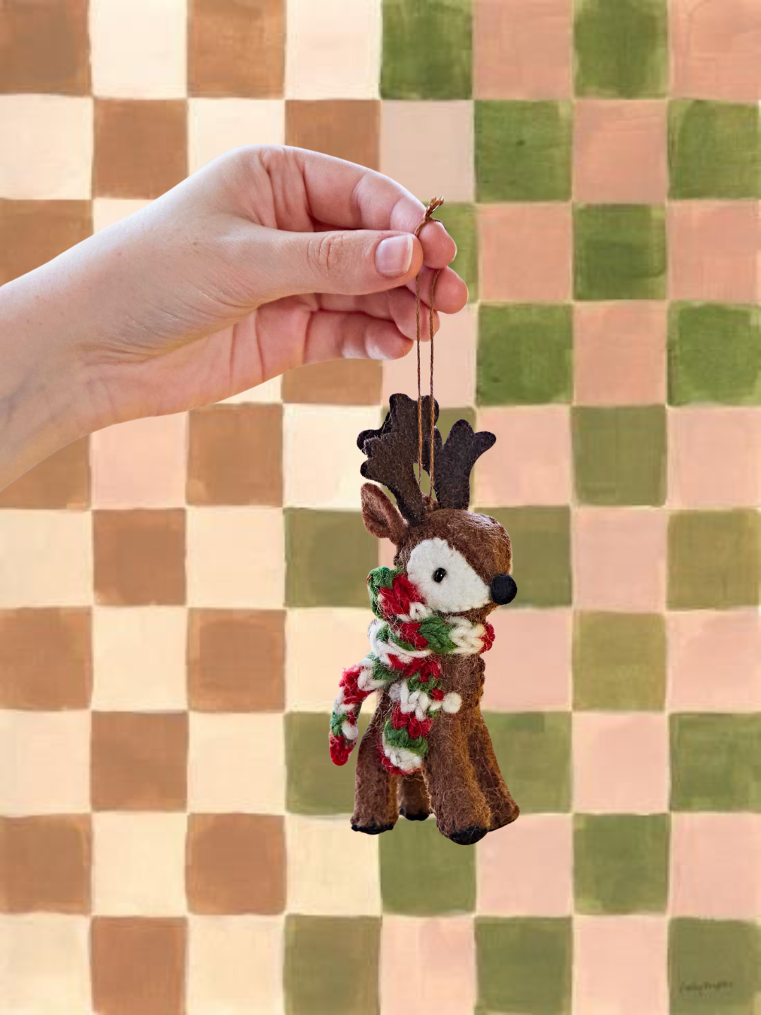 Felt Reindeer Christmas Decoration