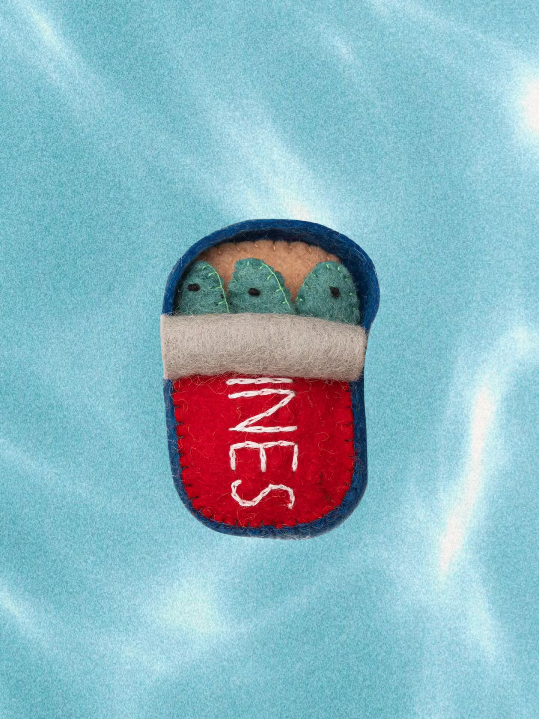 Felt Can of Sardines Ornament