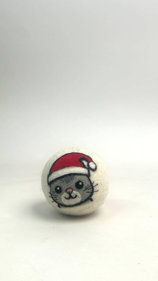 Holiday Cat Dryer Ball