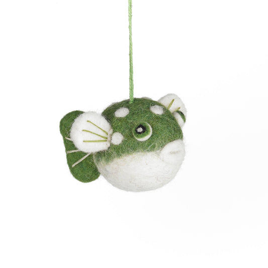 Puffer Fish Felt Ornament