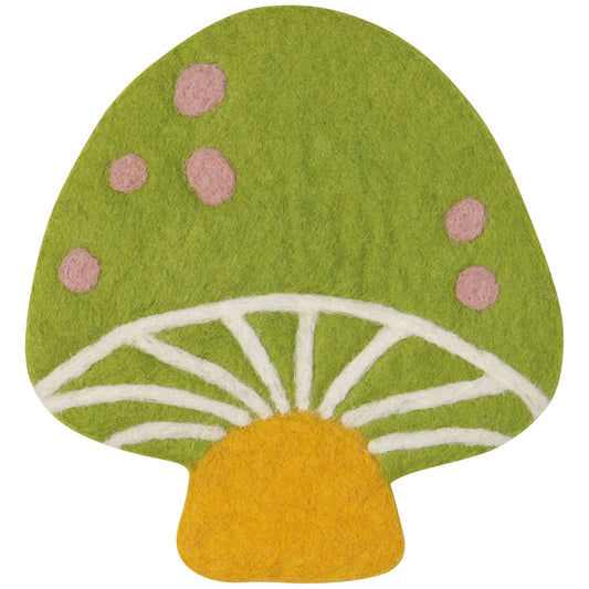 Mushroom Felt Wool Trivet