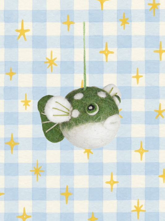 Puffer Fish Felt Ornament