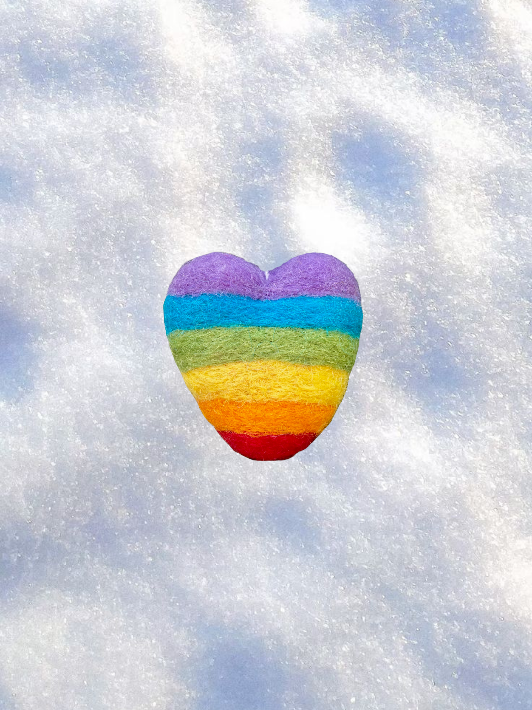 Rainbow Heart Ornament