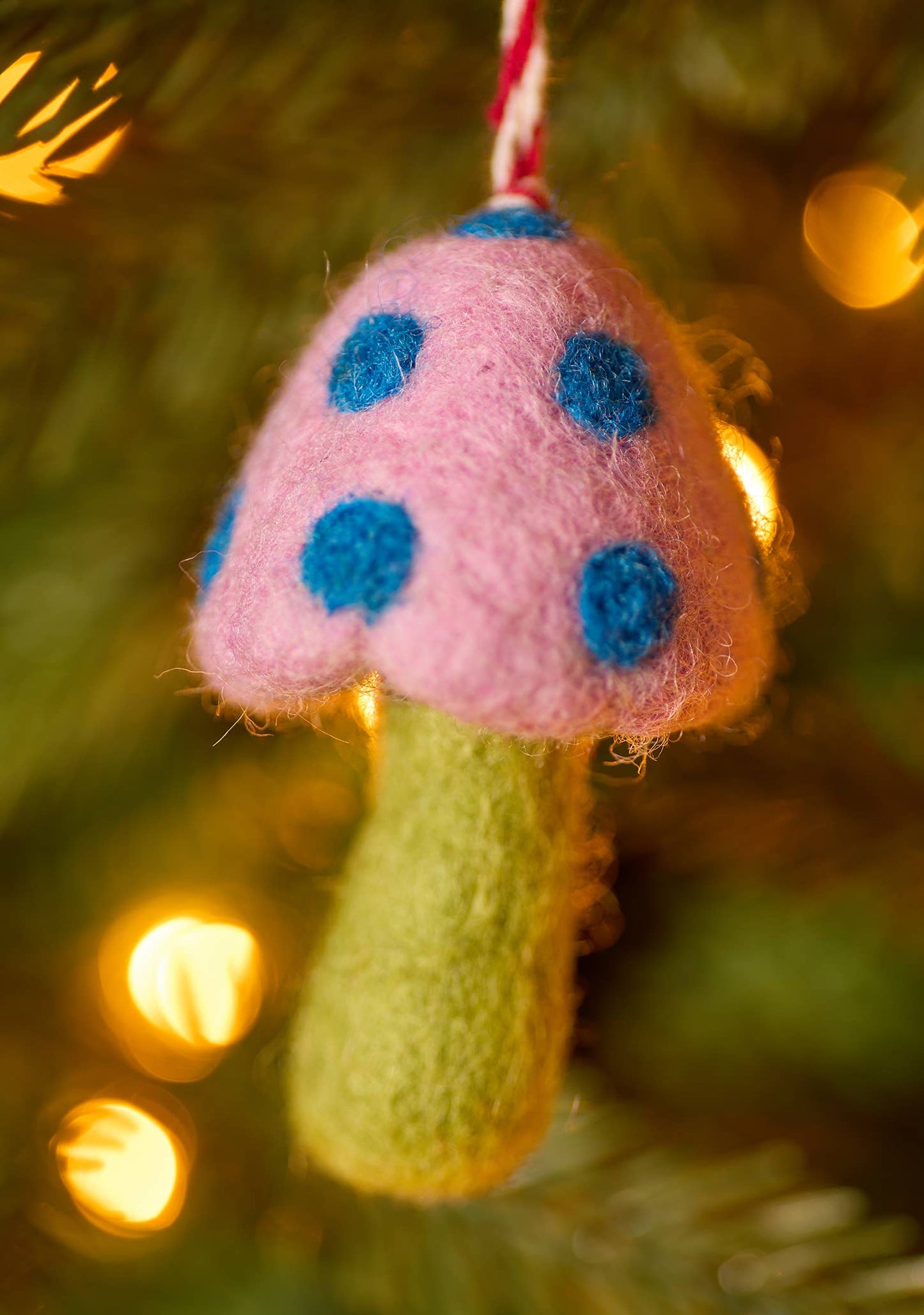 Mushroom Felt Ornament