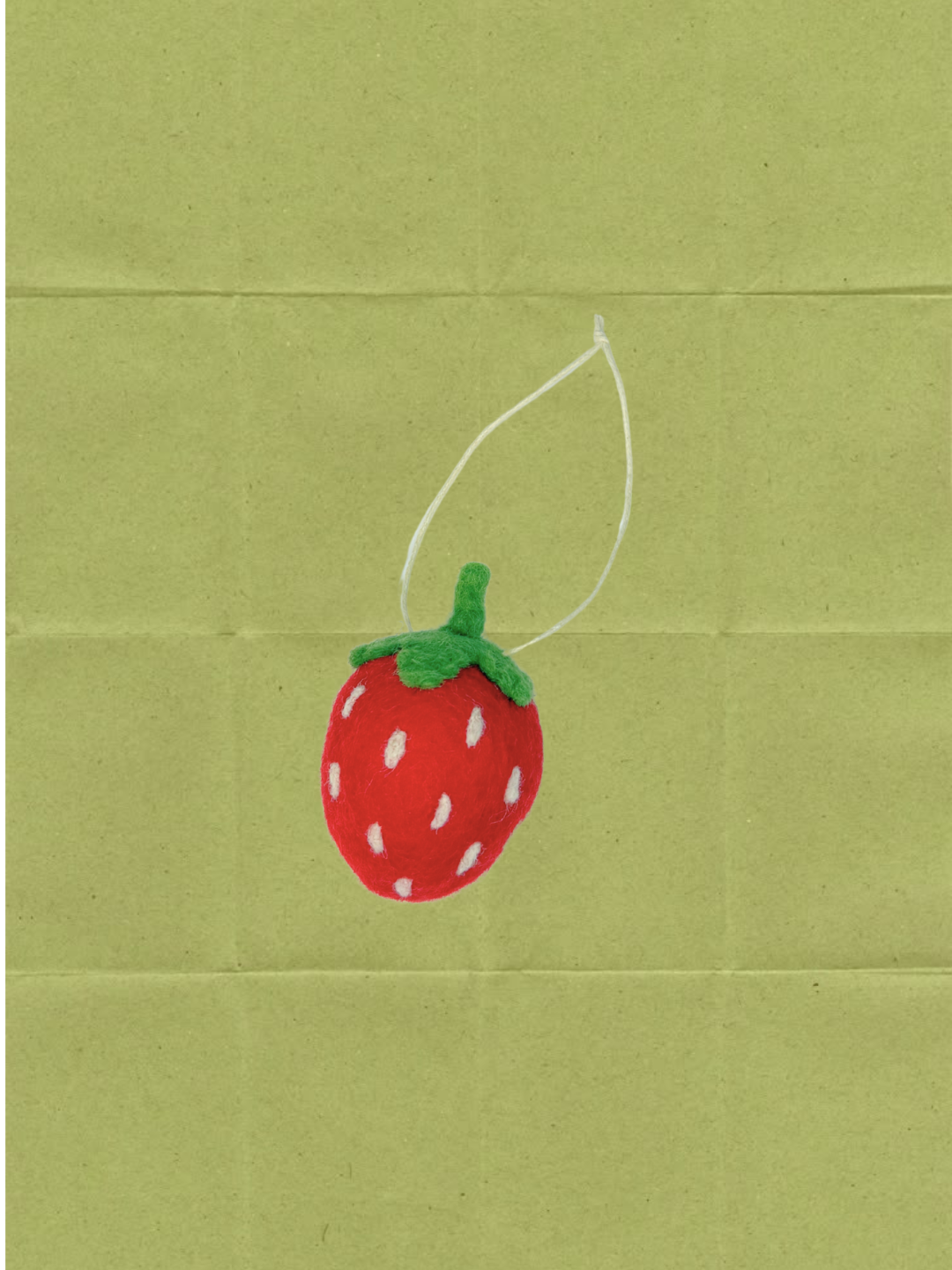 Organic Strawberry Ornaments