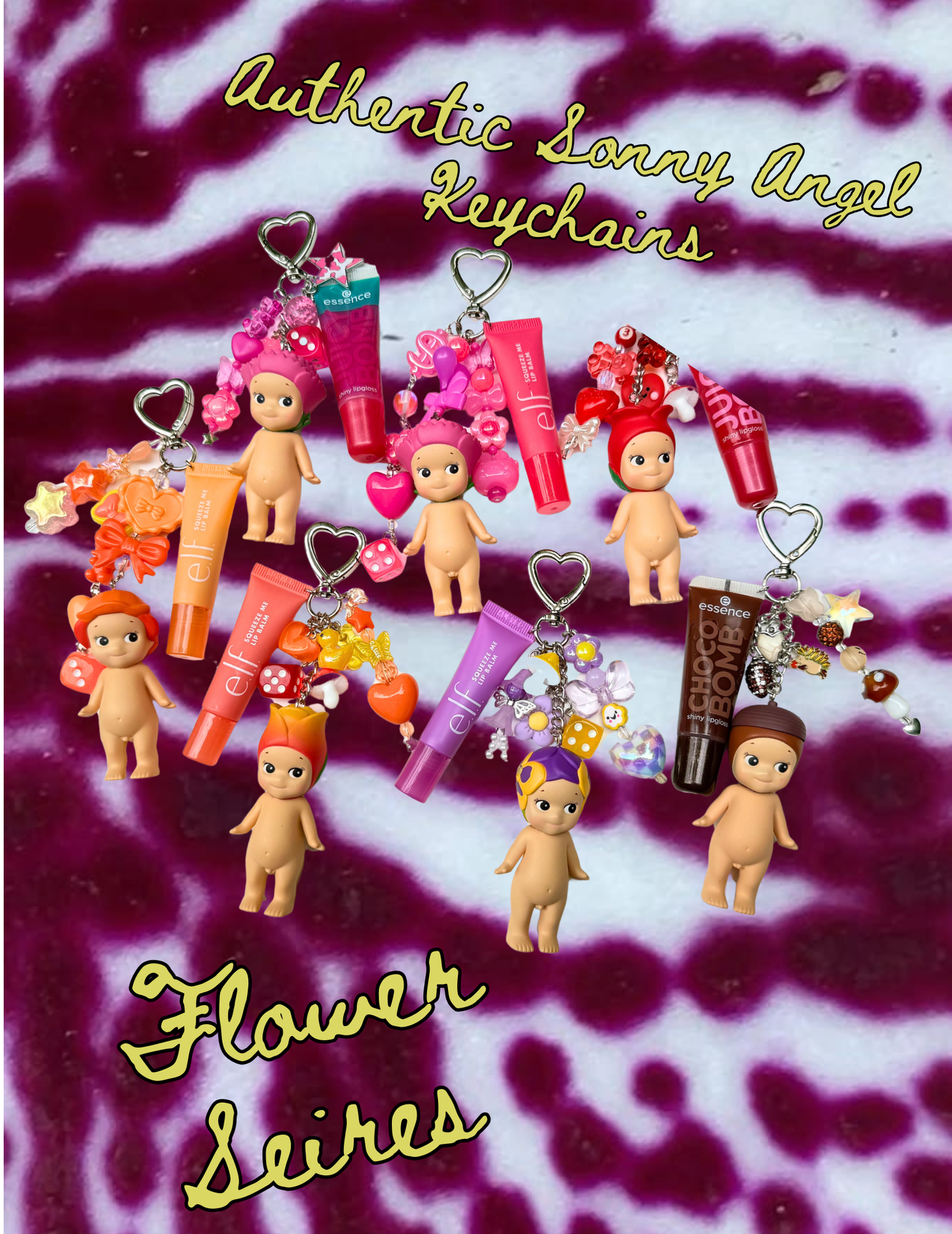 FLOWER Series Authentic Sonny Angel Keychain