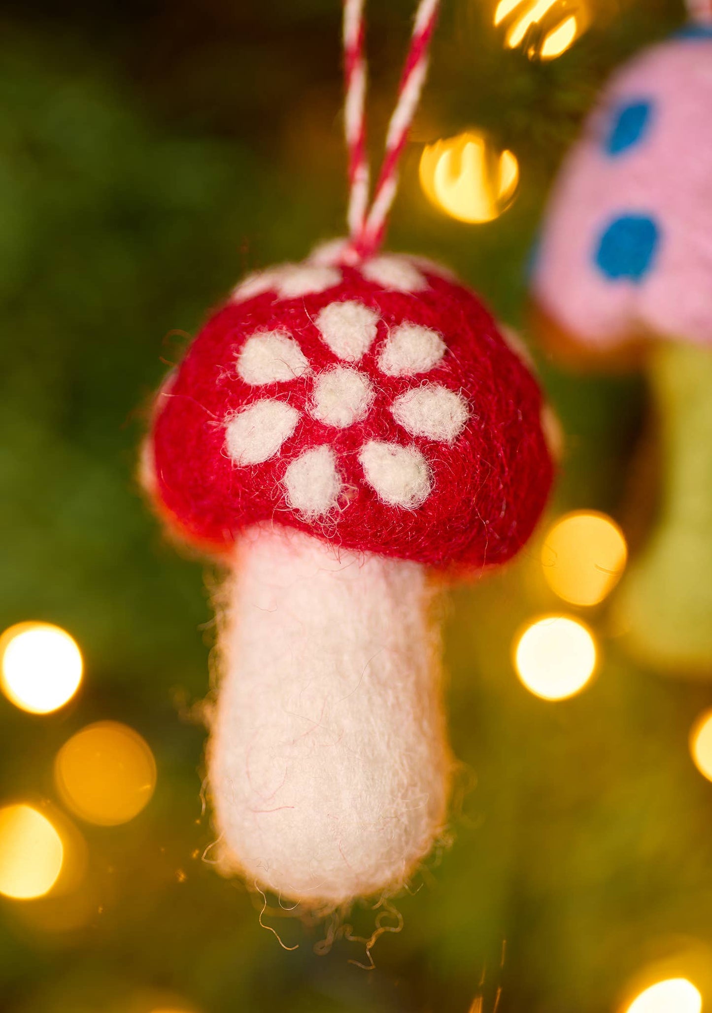 Mushroom Felt Ornament