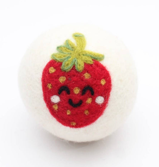 Strawberry Wool Dryer Ball