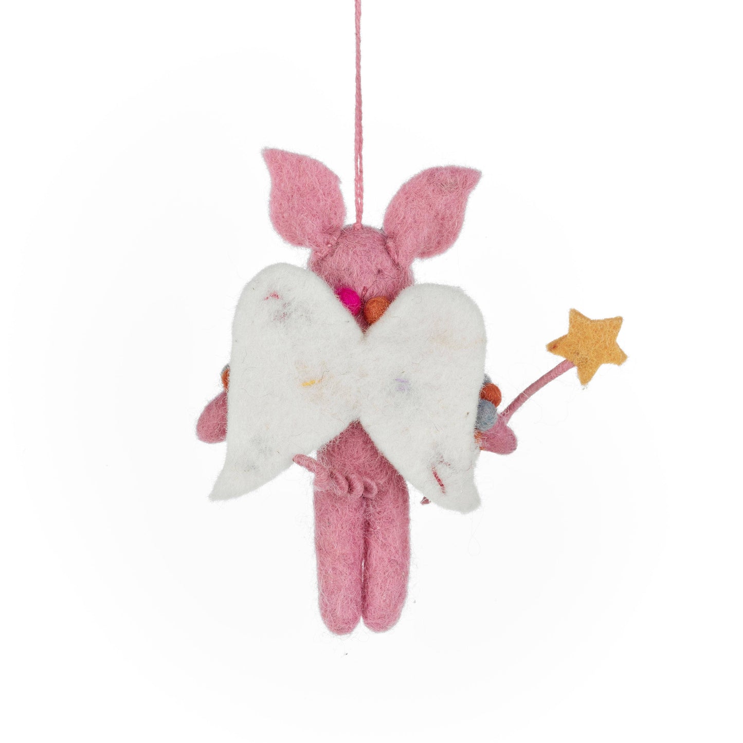 Penelope Pig Fairy Felt Ornament