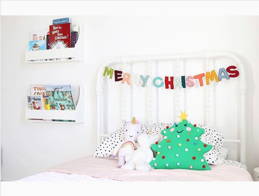 Merry Christmas Letter Garland - Large Letter Size