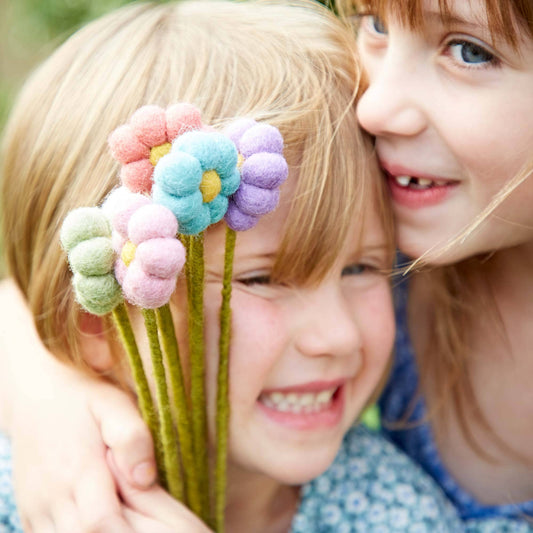 Felt Flower and PomPom Blooms