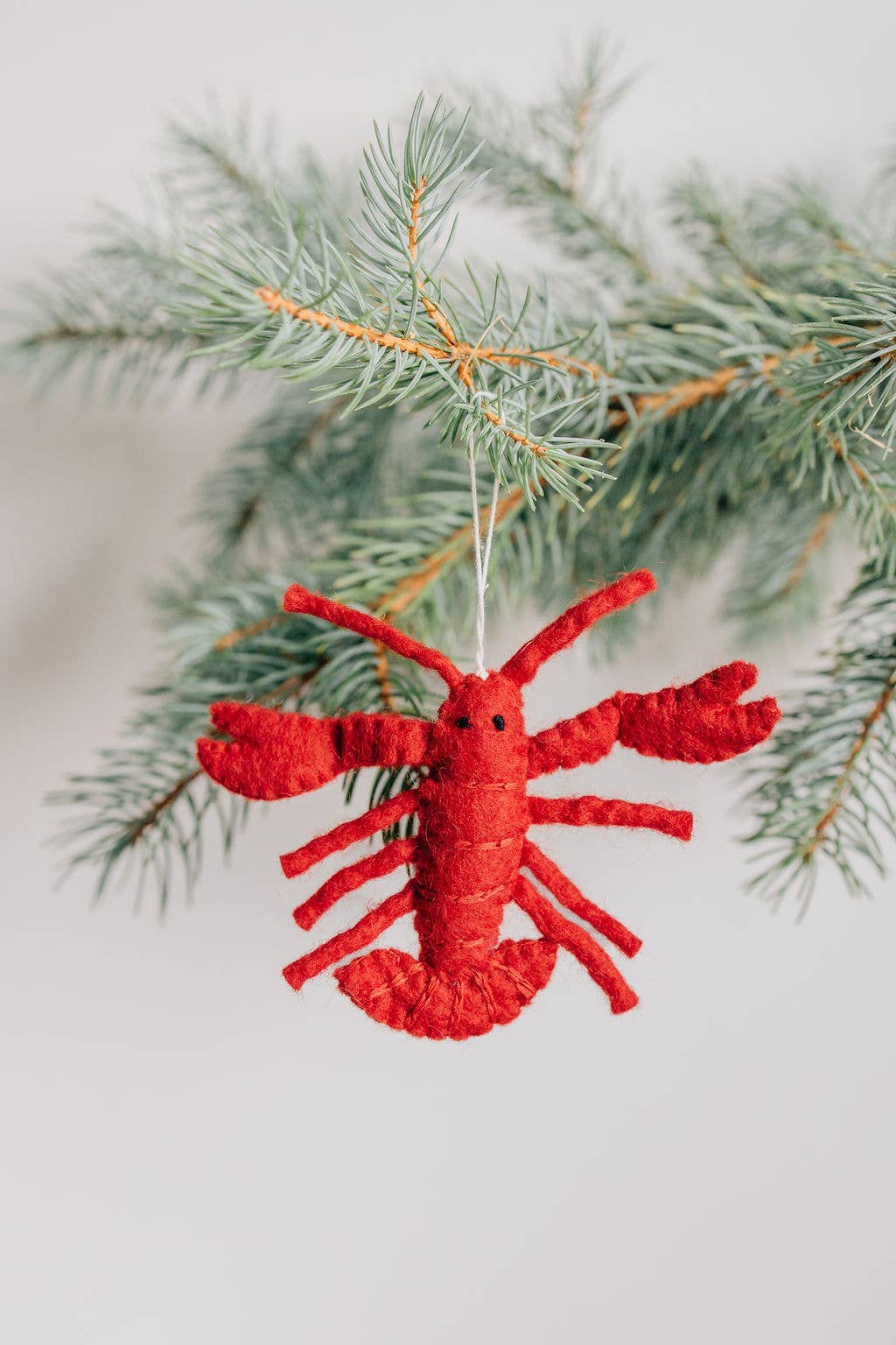 Lobster Ornament - Handmade Coastal Ornament