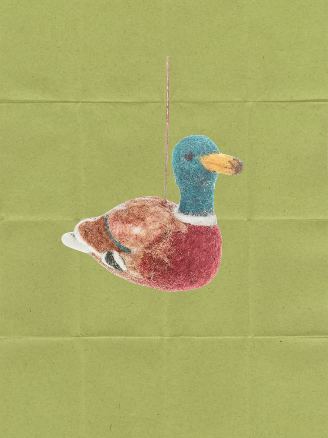 Maddox the Mallard Duck Felt Ornament