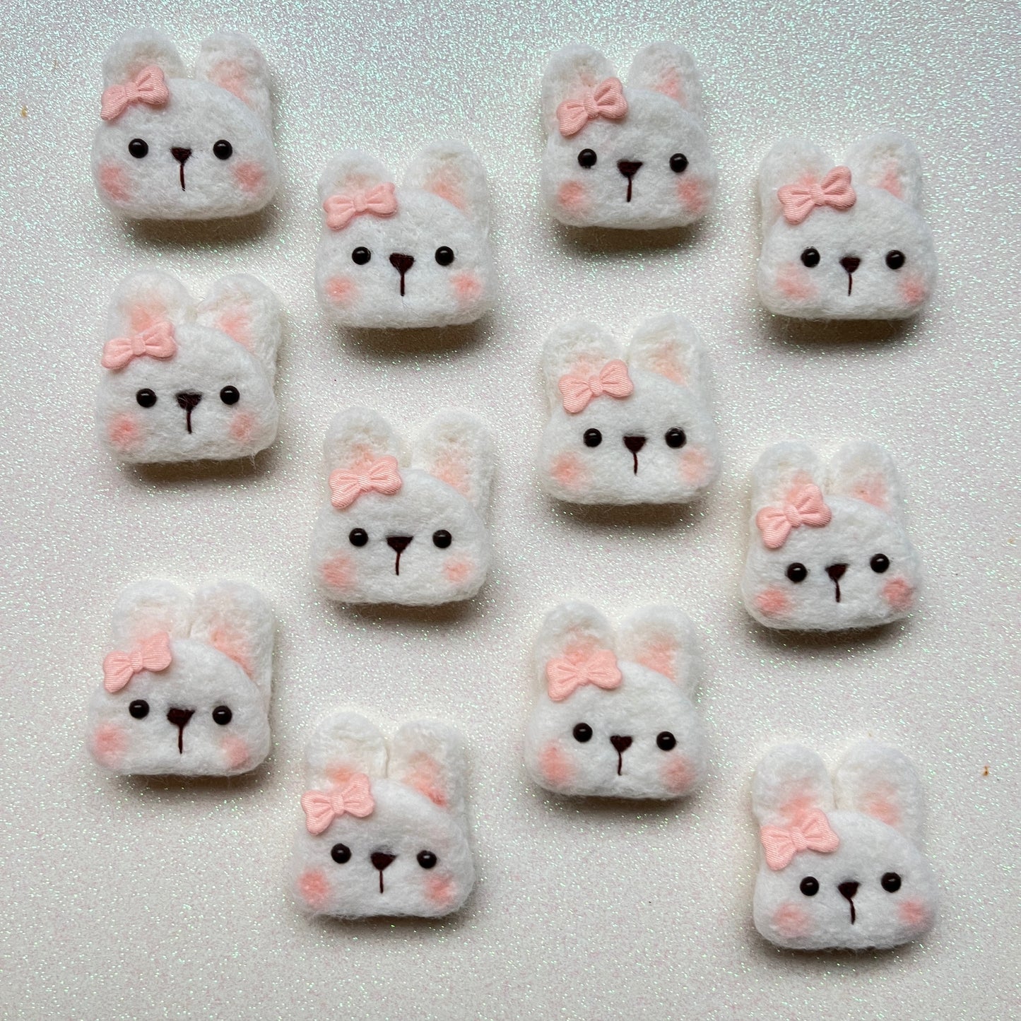 White Bunny Earrings