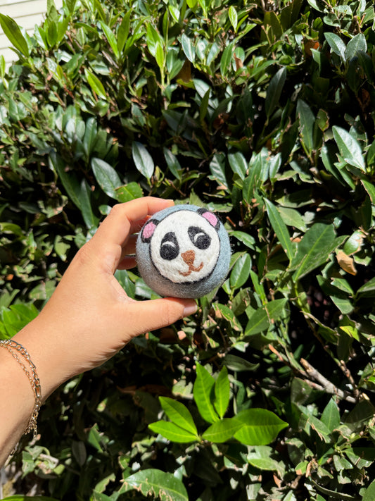 Panda Felt Dryer Ball