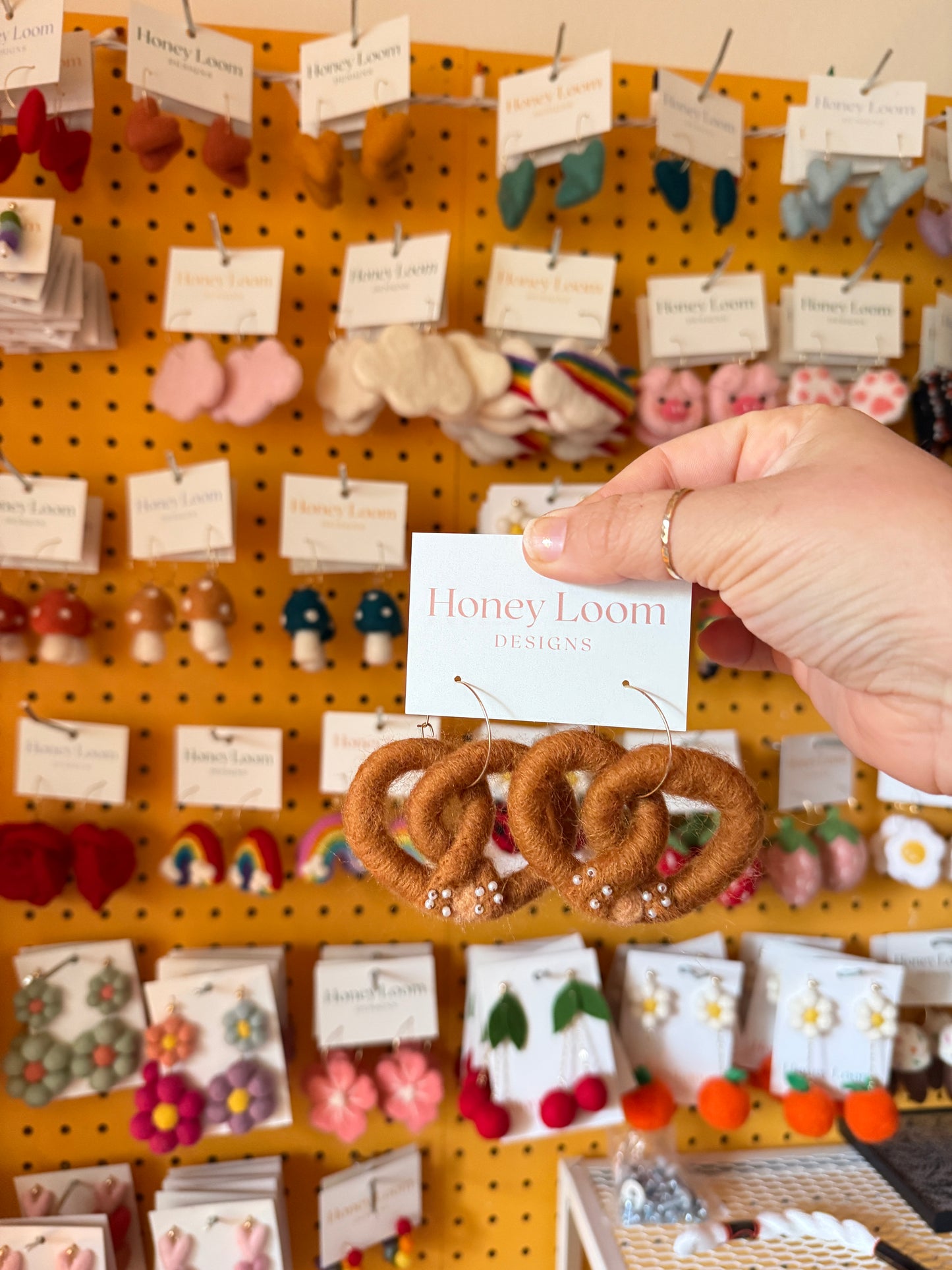 Pretzel Earrings