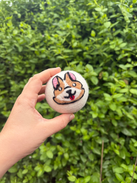 Corgi Dog Dryer Ball