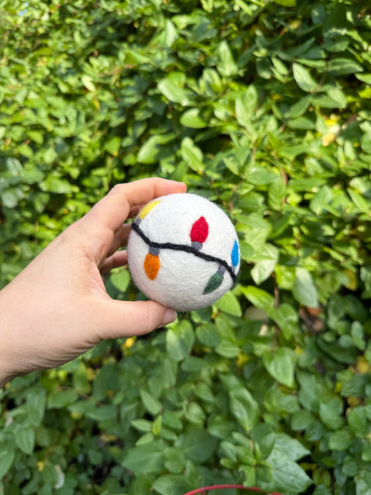 Holiday Lights Dryer Ball