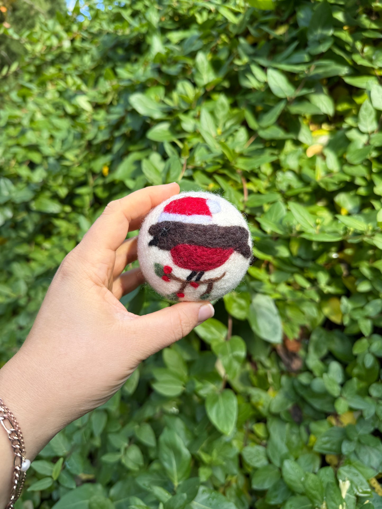 Holiday Bird Dryer Ball