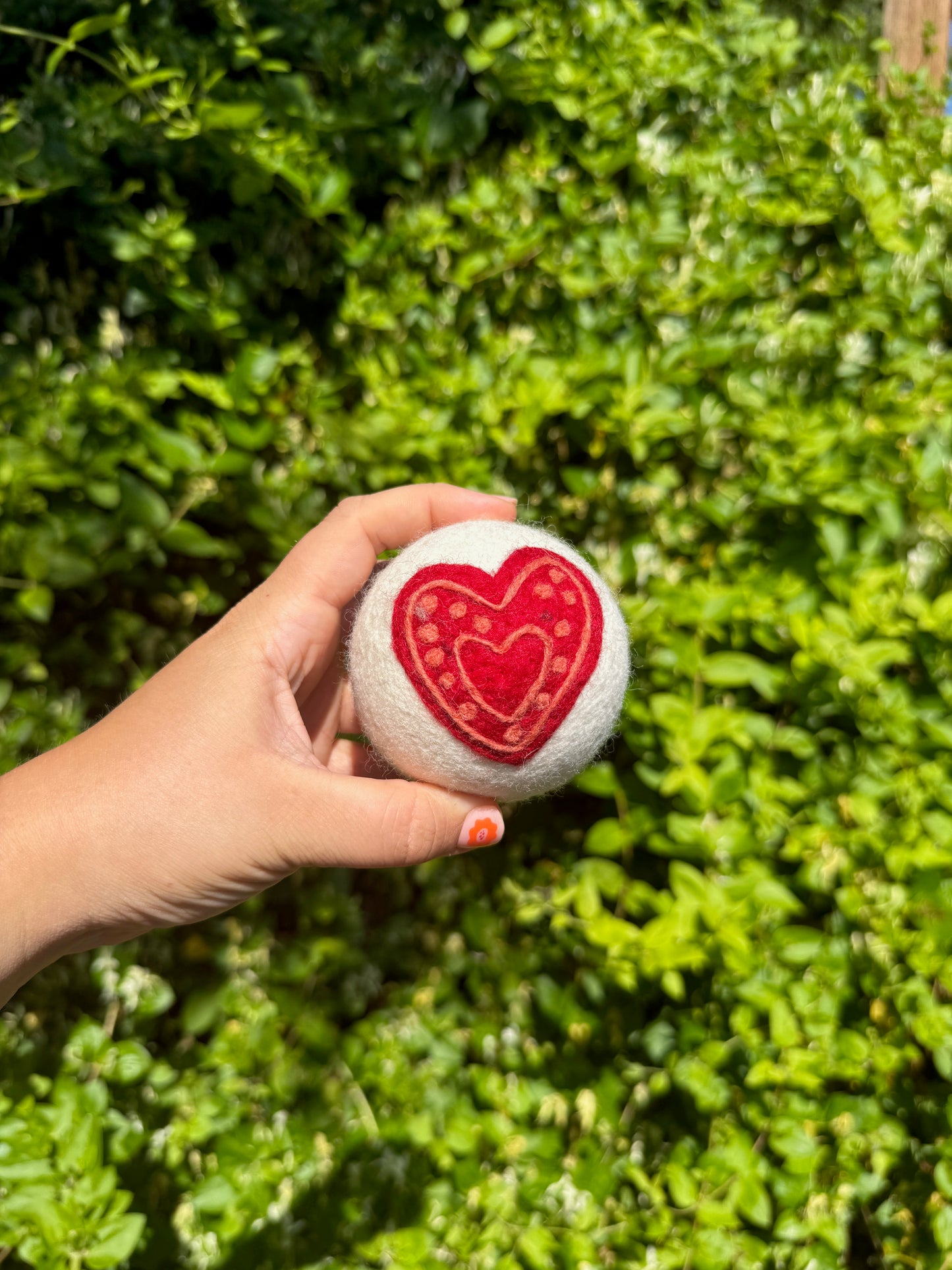 Heart Wool Dryer Ball