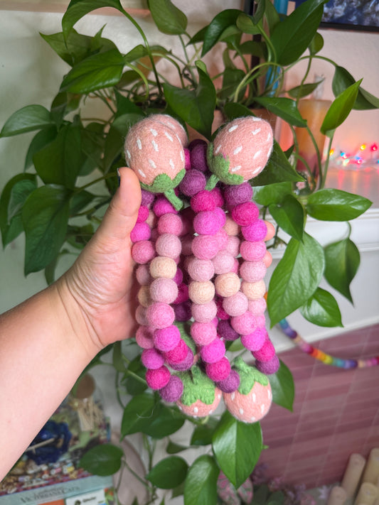 Pink Strawberry Garland
