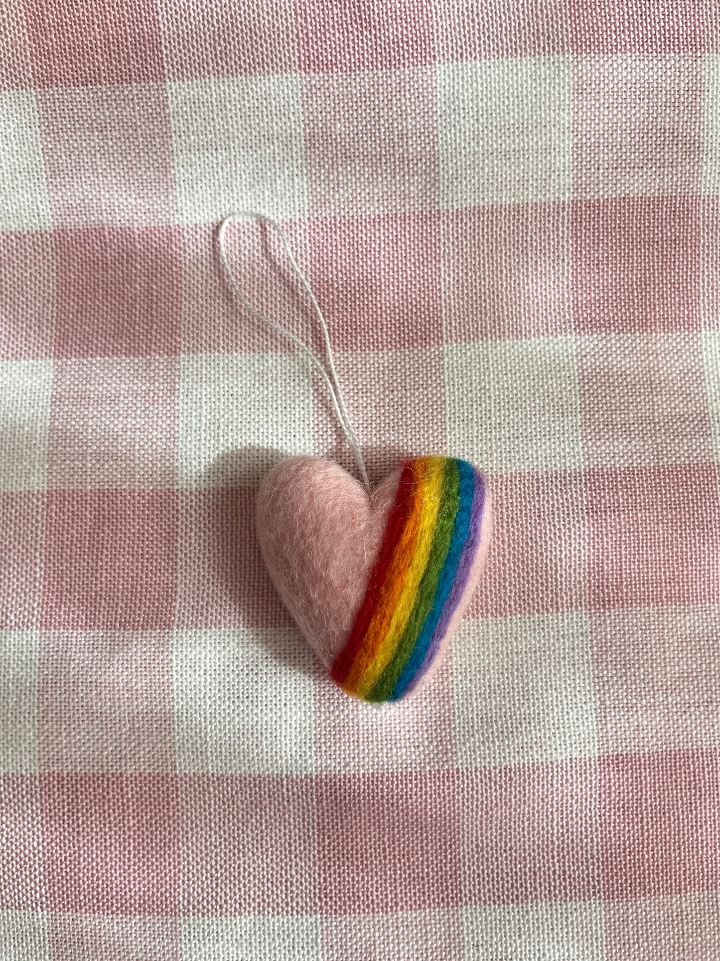 Pink Rainbow Ornament