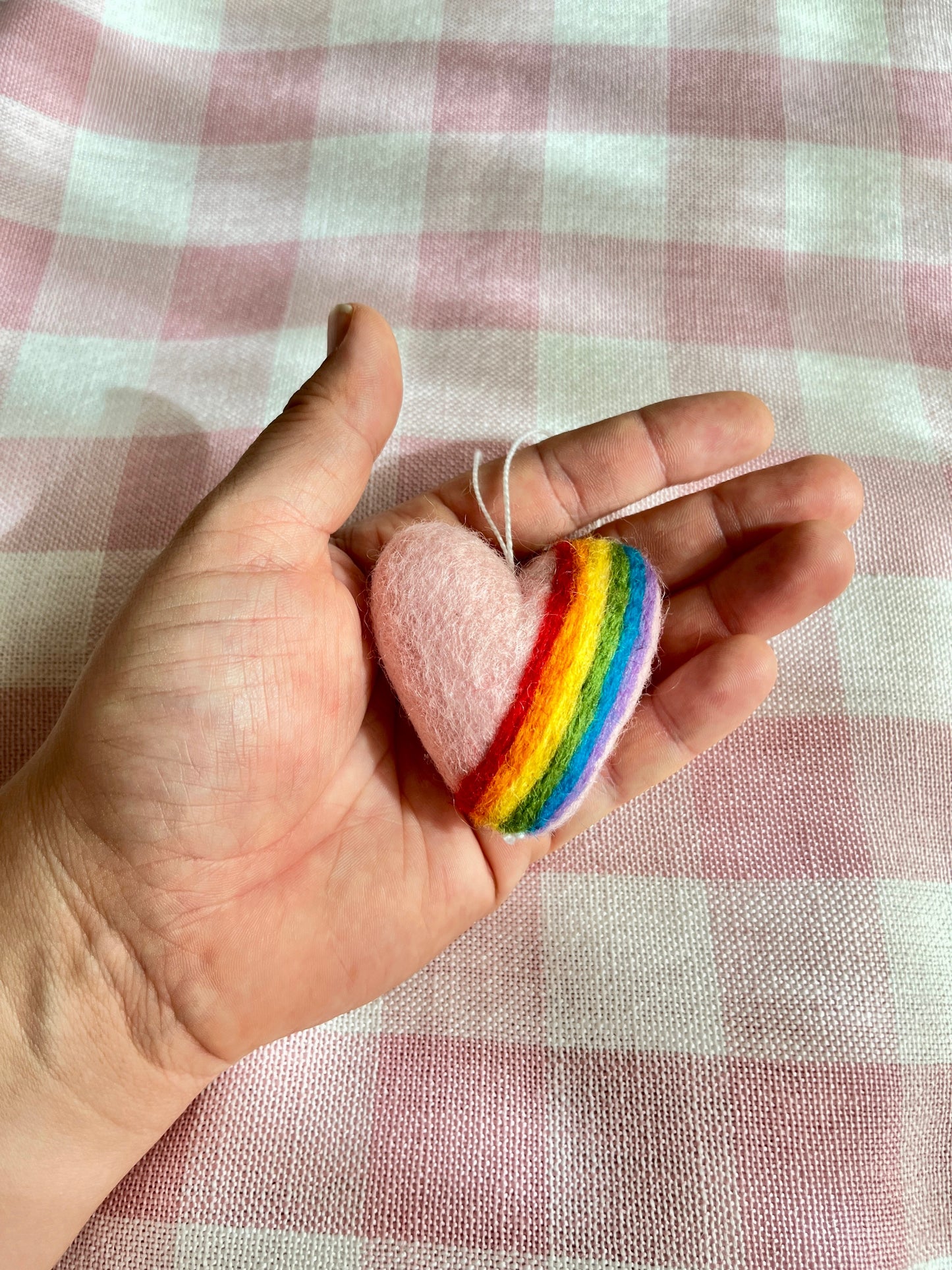 Pink Rainbow Ornament