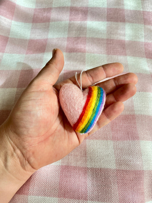 Pink Rainbow Ornament