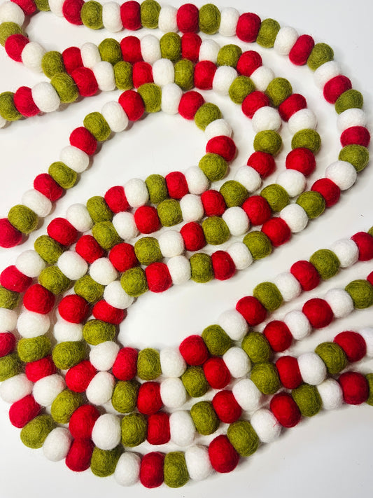 Classic Christmas Felt Garland