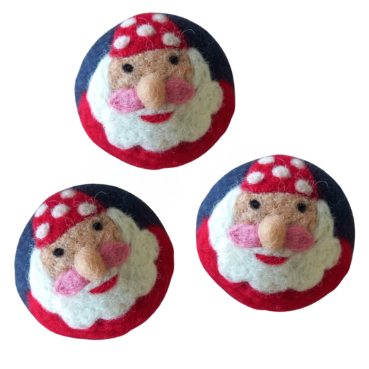 Wool Dryer Ball Santa Gnome